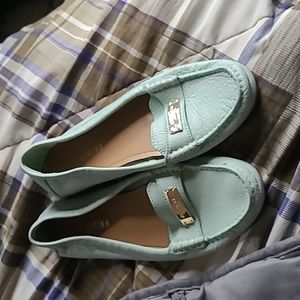 Women’s Sz 8 Coach Fredrica Leather Loafers in Pistachio